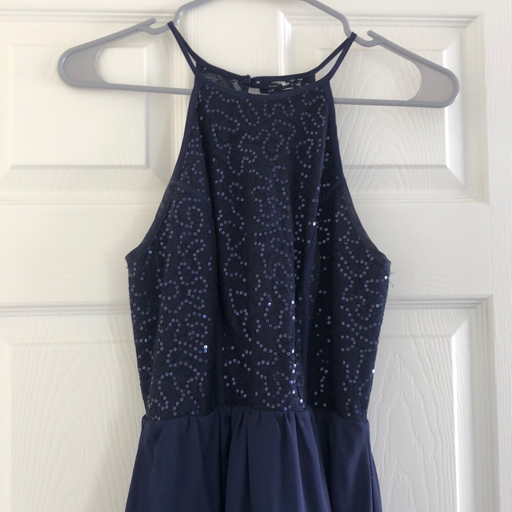 Navy Blue Formal/ Semi- Formal Sequin Dress